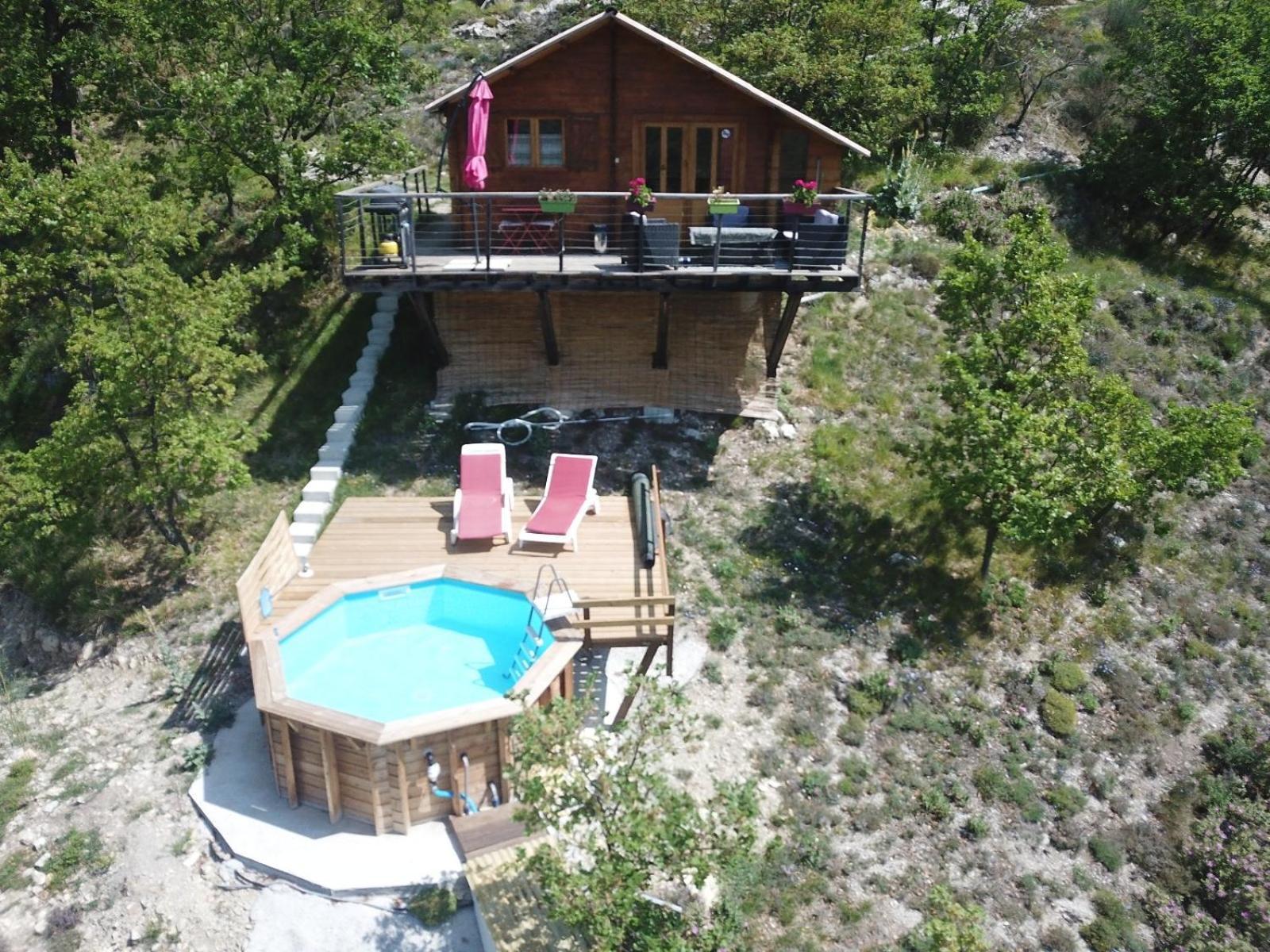 Chalet Sur Pilotis Avec Piscine Privee Lucéram Exteriör bild